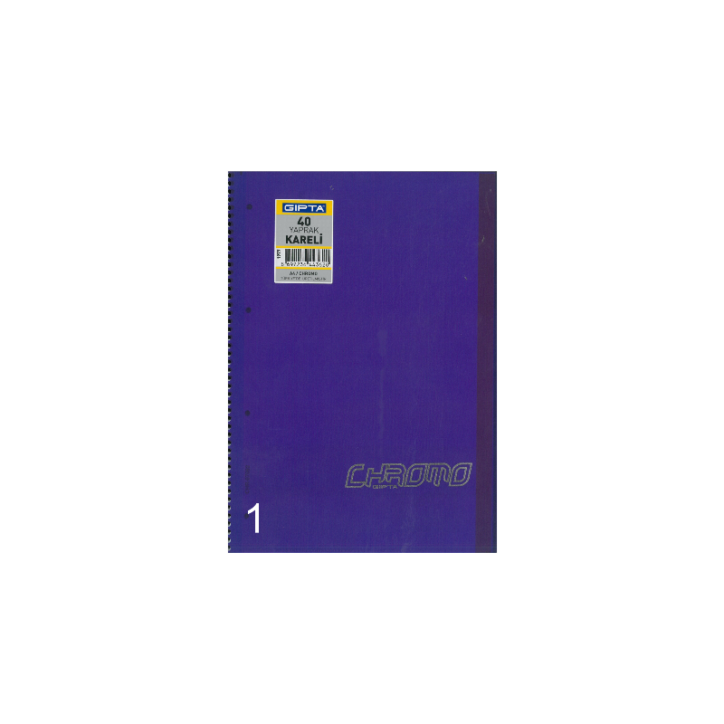 Gıpta Pp A4 Chromo 40 Yaprak Kareli Defter GIPTA - 1