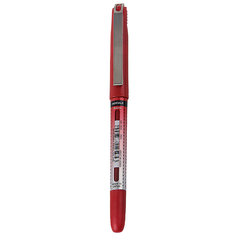 Uniball Ub-185S Eye Needle Roller Kalem, 0,5Mm  İğne Uçlu Kırmızı UNİ-BALL - 1