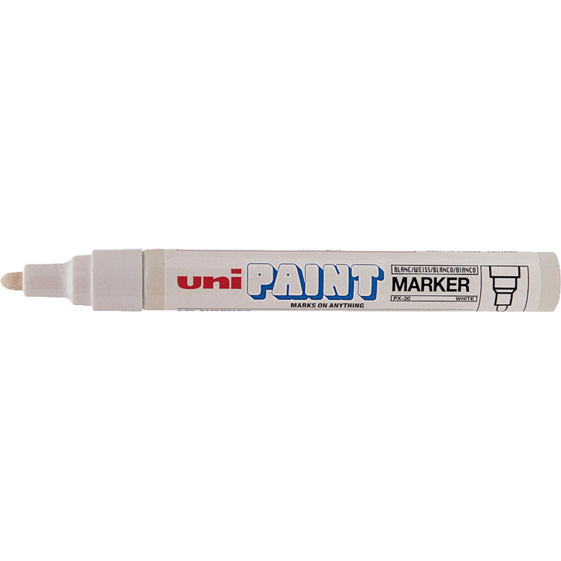 Uniball Px-20 Paınt Marker 2.2-2.8 Boyama Markörü, Beyaz UNİ-BALL - 1