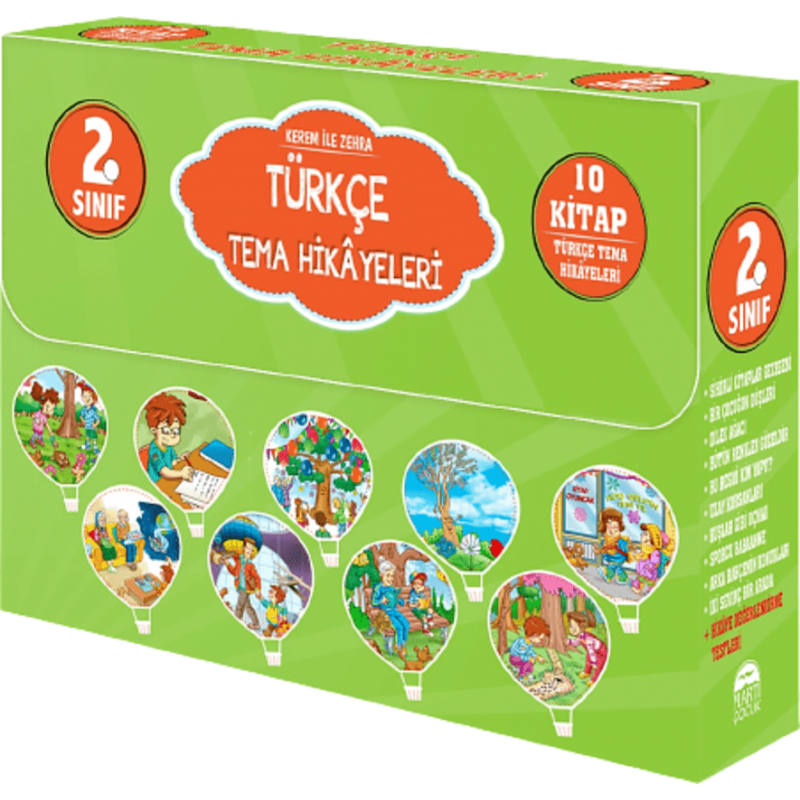 Türkçe Tema Hikayeleri - 2.Sınıf 10 Kitap MARTI YAYINLARI - 1