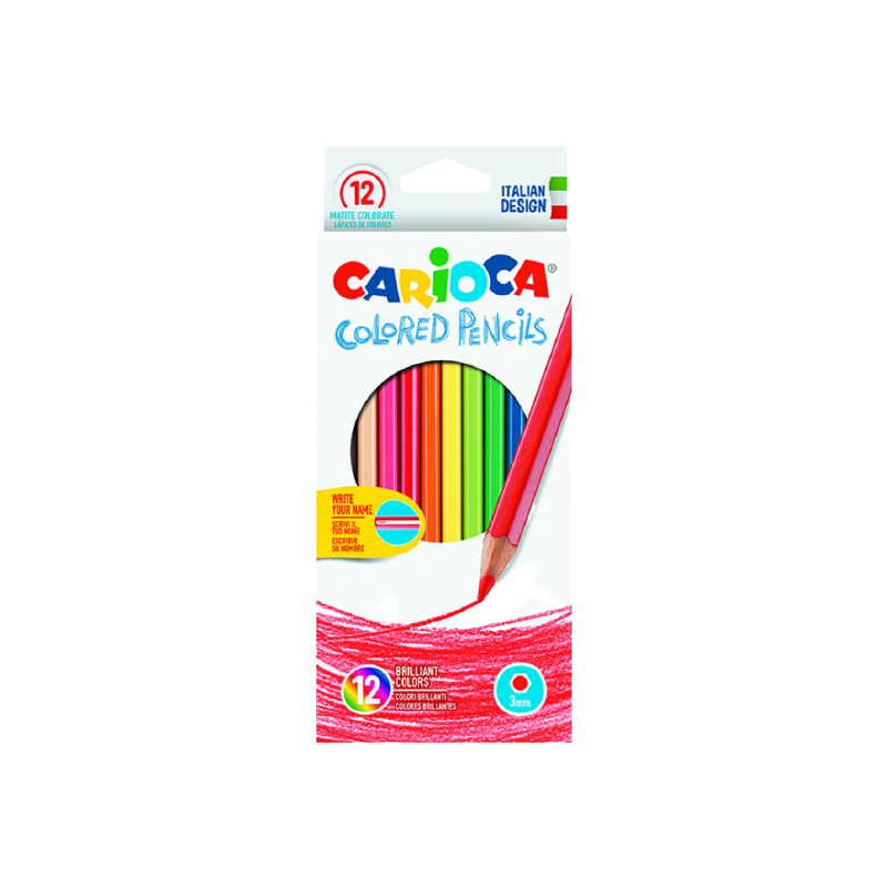 Carioca Ahşap Kuru Boya Kalemi 12’Li CARİOCA - 1