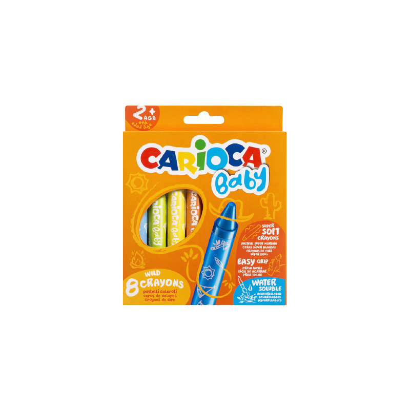 Carioca Baby Jumbo Yumuşak Pastel Boya 8'Li  - 1