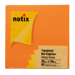 Notix 50X50 80 Yapışkanlı Notluk Turuncu NOTİX - 1