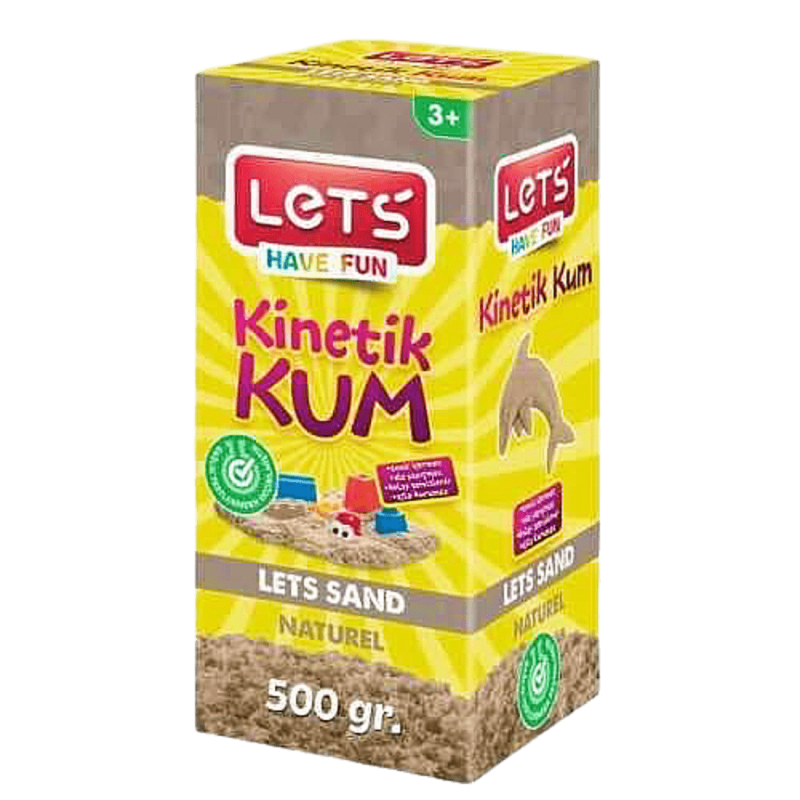 Lets Kinetik Kum 500 Gr Karton Kutu Natural LETS - 1