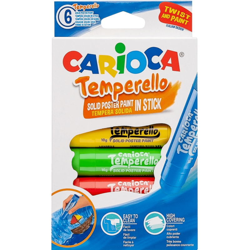 Carioca Temperello Stıck Poster Boyama Kalemi 6'Lı  - 1