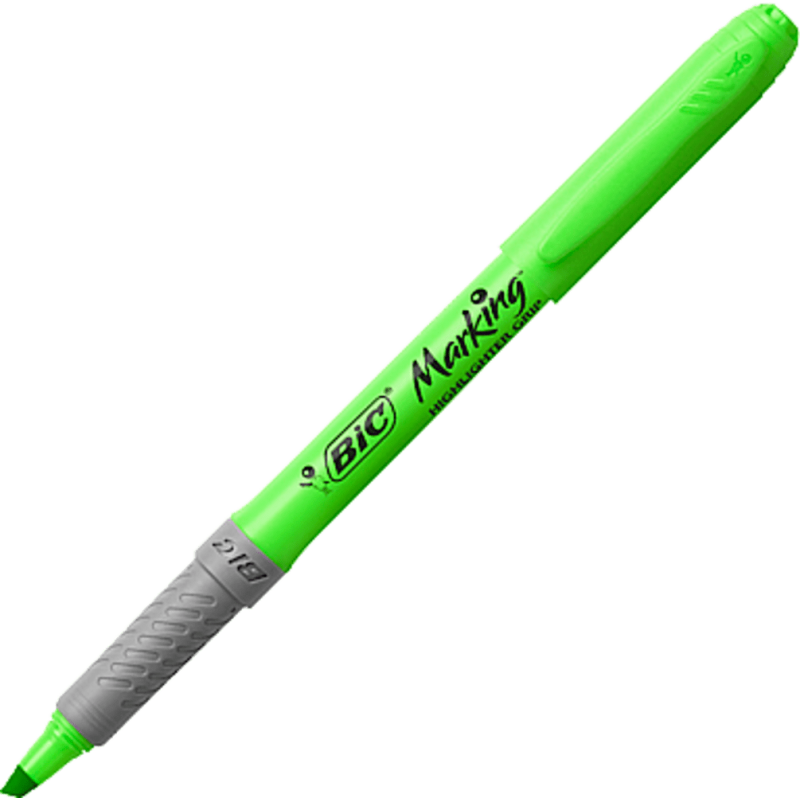 Bic Markıng Hıghlıghter Grıp Yeşil BİC - 1