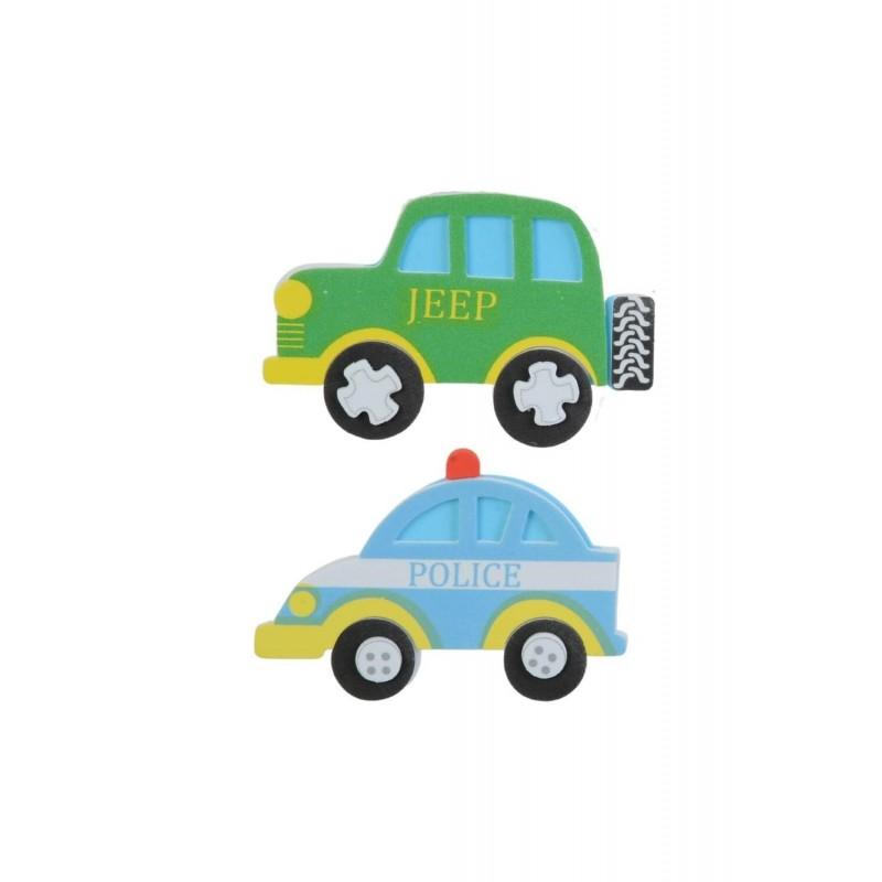Bubu Polis Arabası-Jeep  3D Eva Sticker BUBU - 1