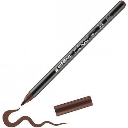 Edding 4200 Fırça Uçlu Kahverengi Porselen Kalemi EDDİNG - 1