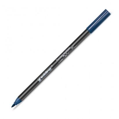 Edding 4200 Fırça Uçlu Çelik Mavisi Porselen Kalemi EDDİNG - 1