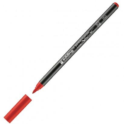 Edding 4200 Fırça Uçlu Karmina Kırmızısı Porselen Kalemi EDDİNG - 1