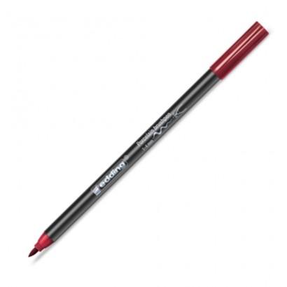 Edding 4200 Fırça Uçlu Bordo Porselen Kalemi EDDİNG - 1