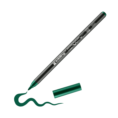 Edding 4200 Fırça Uçlu Yeşil Porselen Kalemi EDDİNG - 1