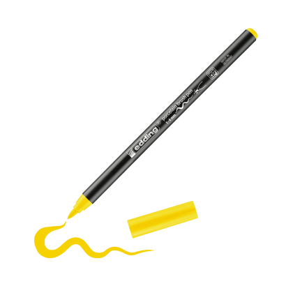 Edding 4200 Fırça Uçlu Sarı Porselen Kalemi EDDİNG - 1