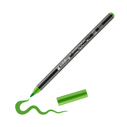 Edding 4200 Fırça Uçlu Açık Yeşil Porselen Kalemi EDDİNG - 1