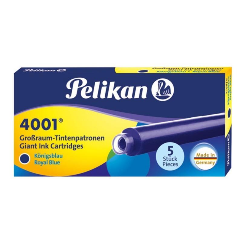 Pelikan 4001 Dev 5'Li Mavi Dolmakalem Kartuşu PELİKAN - 1