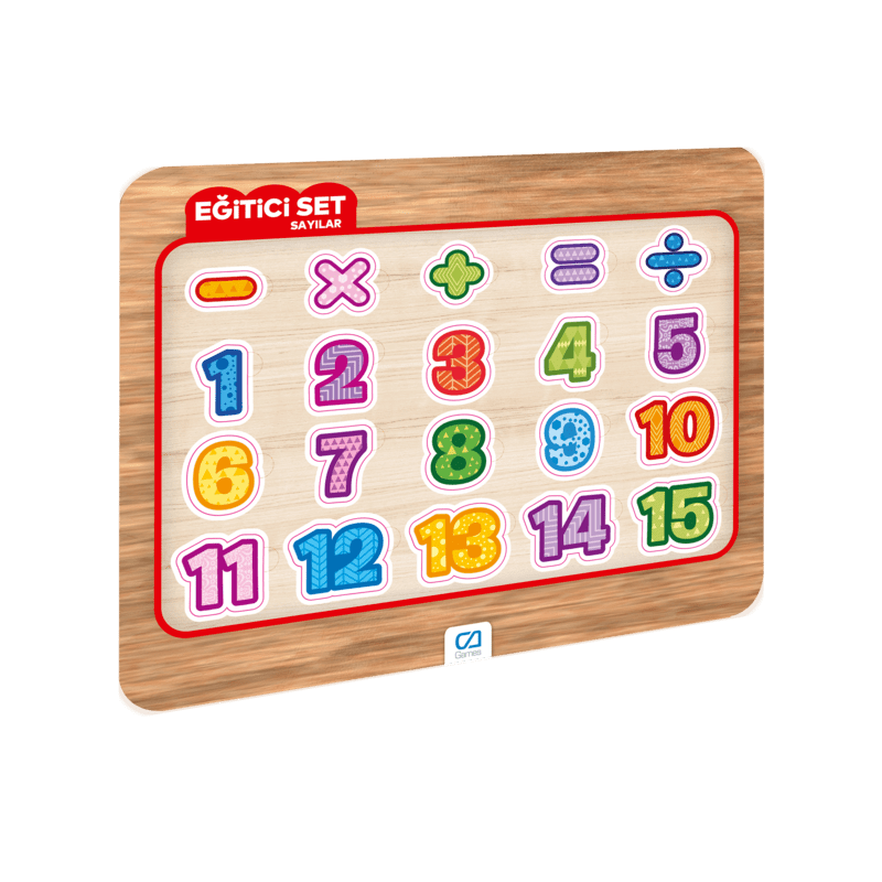 Ca Games Ahşap Sayılar Eğitici Puzzle CA GAMES - 1