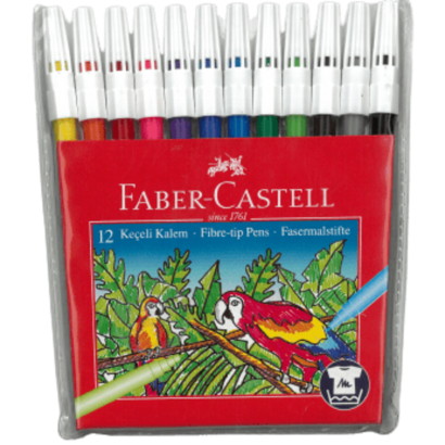 Faber-Castell 12 Renk Yıkanabilir Keçeli Kalem FABER-CASTELL - 1