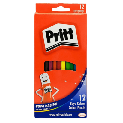 Pritt 12 Renk Karton Kuru Boya PRİTT - 1