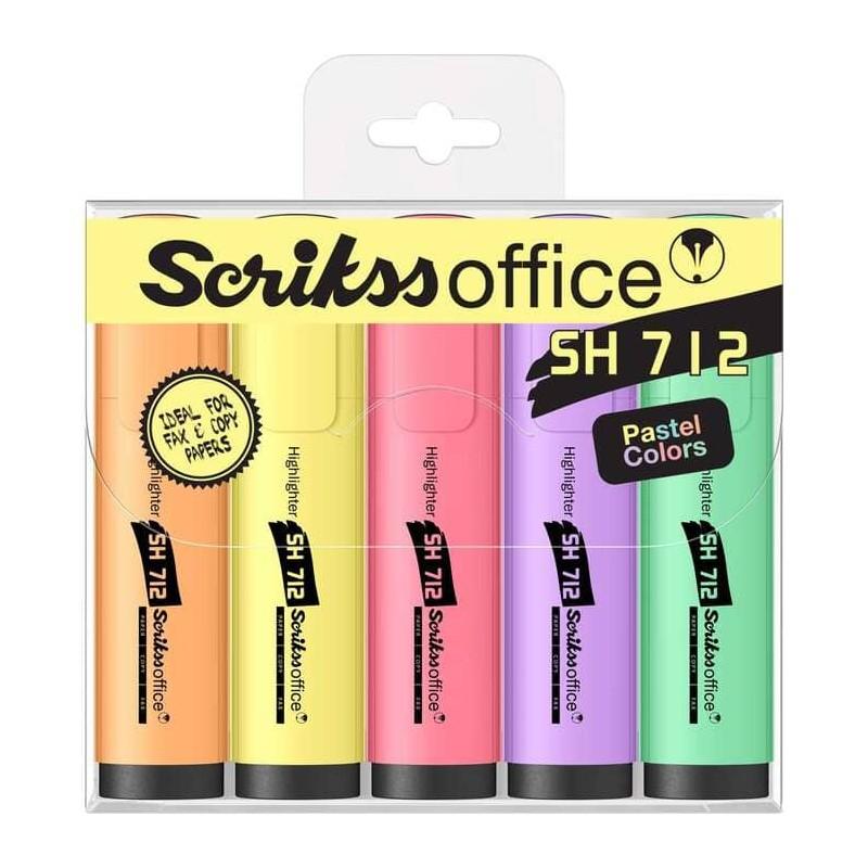 Scrikss Pastel Renklerde İşaretleme Kalemi, 5'Li Paket SCRİKSS - 1