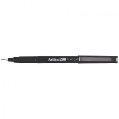 Artline 200n 0,4Mm Siyah Renk Keçe Uçlu Kalem ARTLİNE - 1