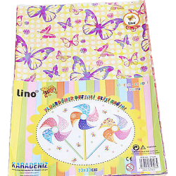 Lino A4 10 Renk Yanardöner Elişi Kağıdı  - 1