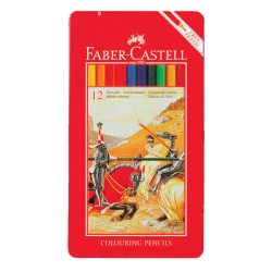 Faber-Castell 12 Renk Metal Kutu Kuruboya FABER-CASTELL - 1