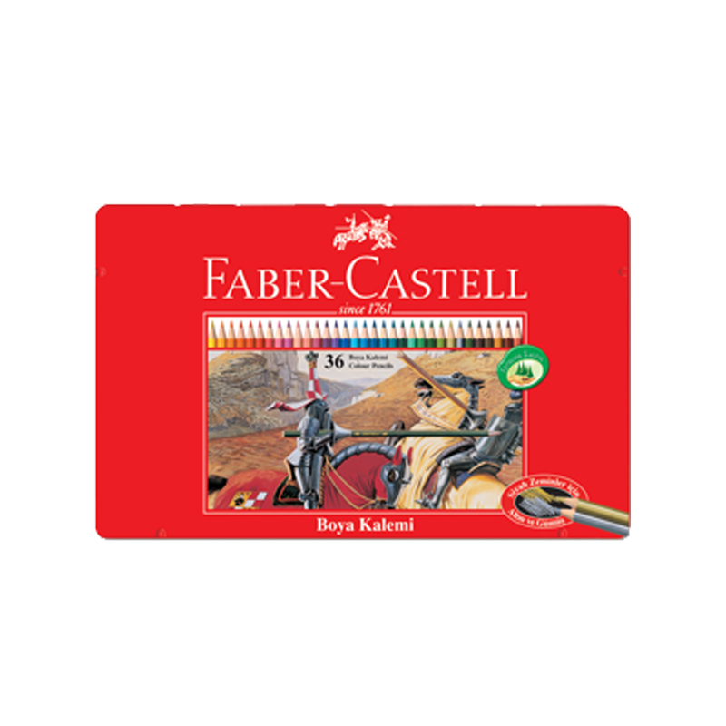 Faber-Castell 36 Renk Metal Kutu Kuruboya FABER-CASTELL - 1