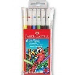 Faber-Castell 6 Renk Yıkanabilir Keçeli Kalem FABER-CASTELL - 1