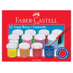 Faber-Castell 12 Renk Guaj Boya FABER-CASTELL - 1