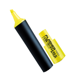 Hı-Text Flasher 7100 Sarı Renk Fosforlu Kalem Hi-Text - 1