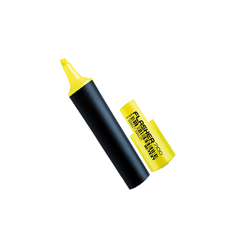 Hı-Text Flasher 7100 Sarı Renk Fosforlu Kalem Hi-Text - 1