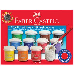Faber-Castell 12 Renk Simli Guaj Boya FABER-CASTELL - 1