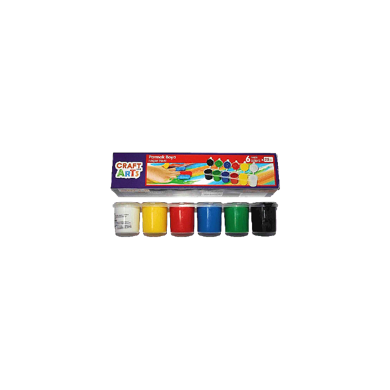 Craft And Arts Parmak Boya 6X25 Ml  - 1