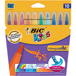 Bic Visa Fırça Uçlu Keçeli Kalem, 10 Renk BİC - 1