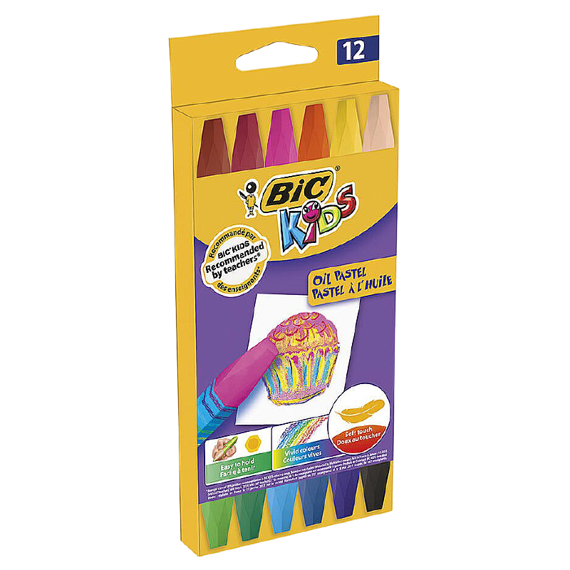 Bic 12 Renk Yağlı Pastel Boya BİC - 1