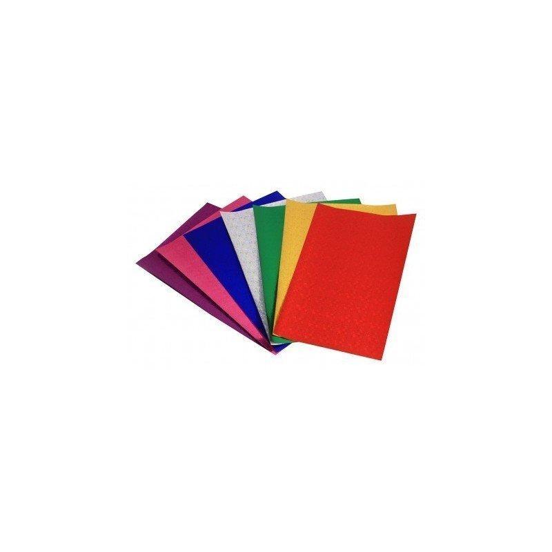 Lino A4 10 Renk Simli Elişi Kağıdı  - 1