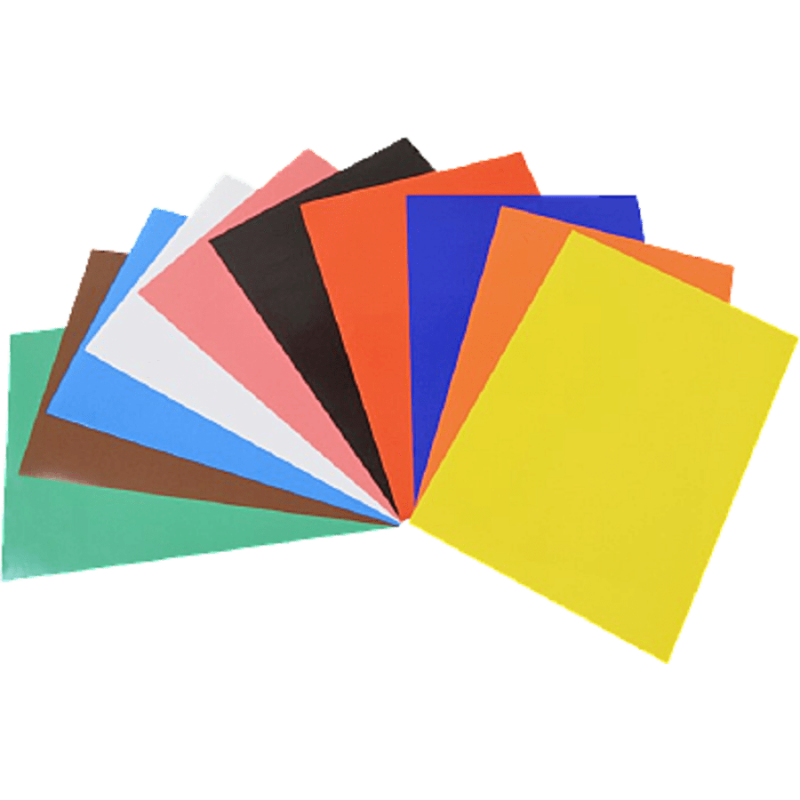 Lino El İşi Kağıdı Yapışkanlı 10 Renk 10 Adet (23X33 Cm.)  - 1