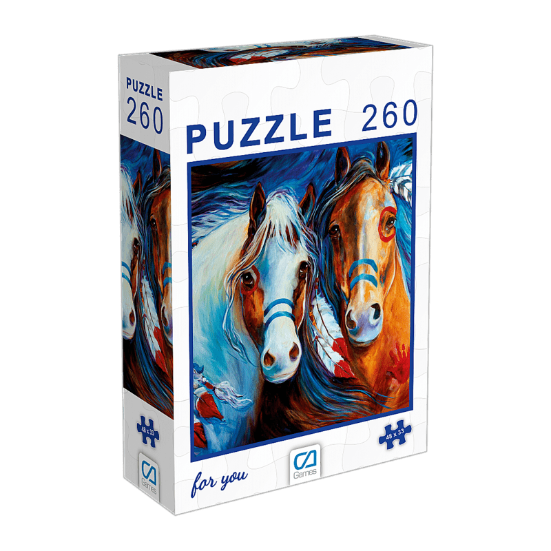 Caga Games 33X48Cm 260 Parça Puzzle, Atlar CA GAMES - 1