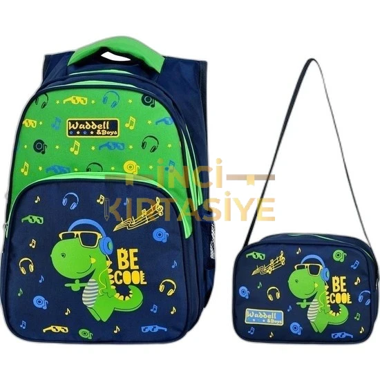 WADDEL YARASA MODEL BESLENME+SIRT ÇANTASI DİNOZOR