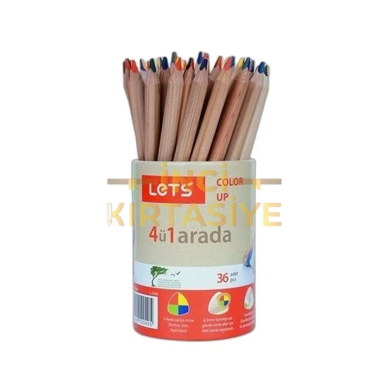 LETS TEK KALEMDE 4 RENK BOYAMA KALEMİ