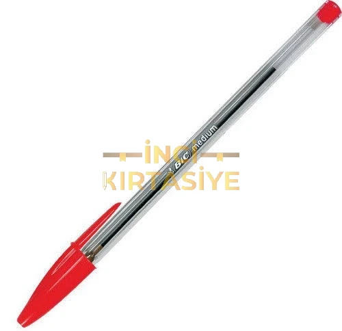 CRISTAL MEDIUM TÜKENMEZ KALEM KIRMIZI