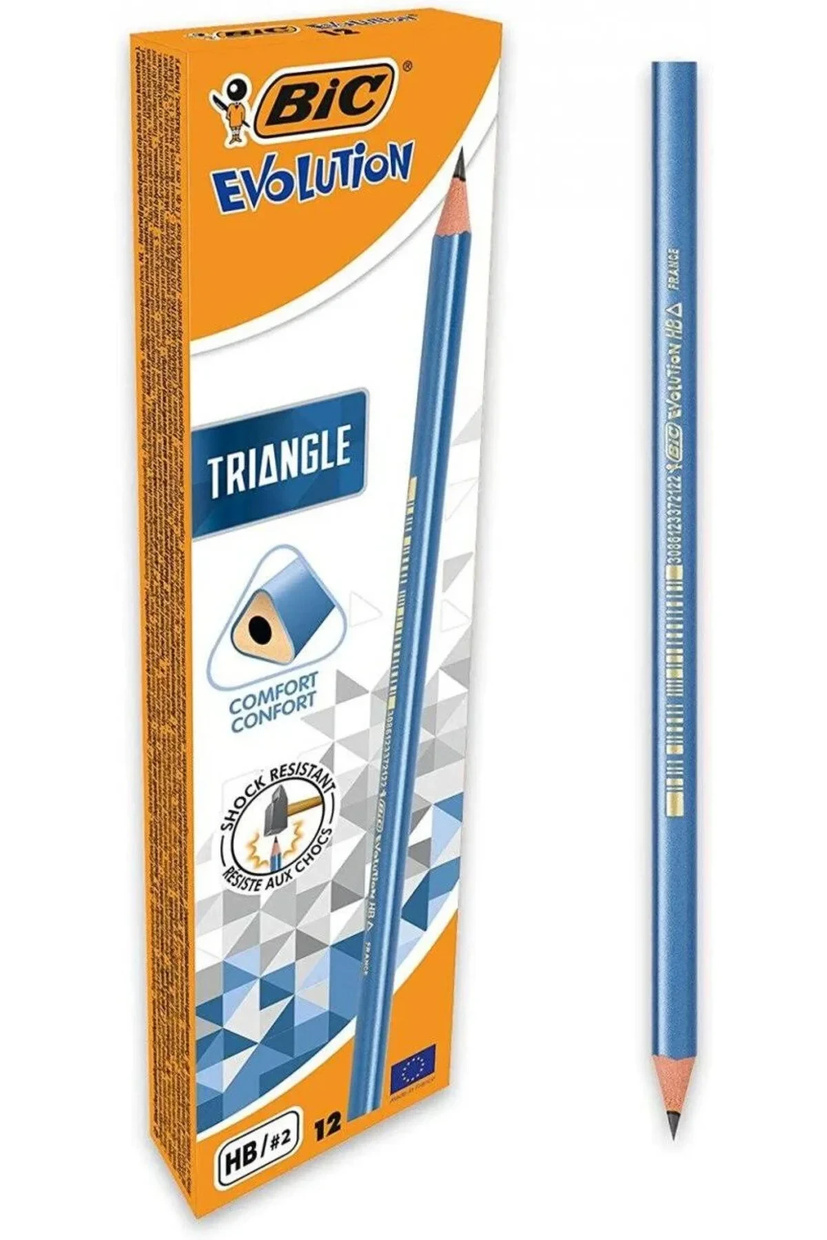 EVOL TRIANGLE ÜÇGEN KURŞUN KALEM 12'Lİ KUTU