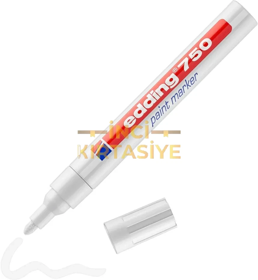 EDDİNG 750 TAM ÖRTÜCÜ BOYA KALEMİ BEYAZ