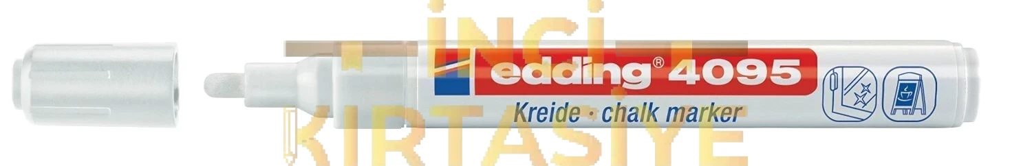 EDDİNG 4095 CAM KALEMİ BEYAZ