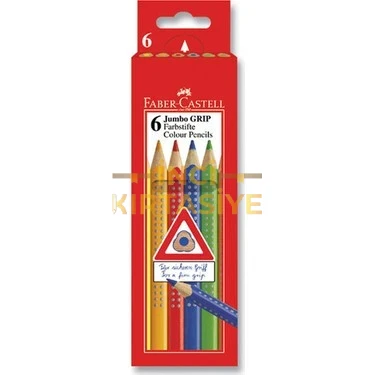 FABER-CASTELL 6 RENK JUMBO KURU BOYA