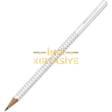 FABER-CASTELL PARLAK BEYAZ GRİP KURŞUN KALEM