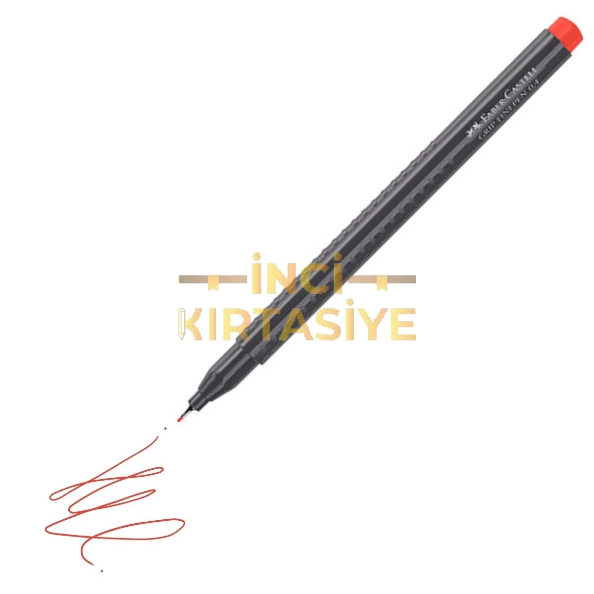 FABER-CASTELL GRİP FİNEPEN 0,4 MM KIRMIZI