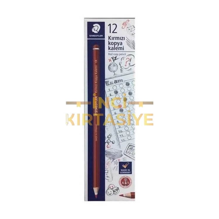 STAEDTLER 13144-23LN KIRMIZI KOPYA KALEMİ,DÜZİNE