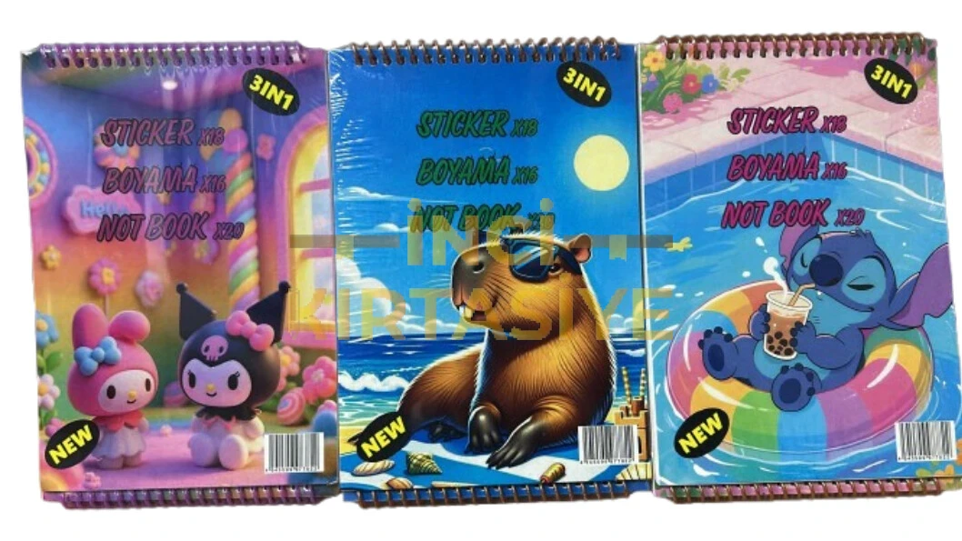 STİCKER BOYAMA NOT DEFTERİ SET