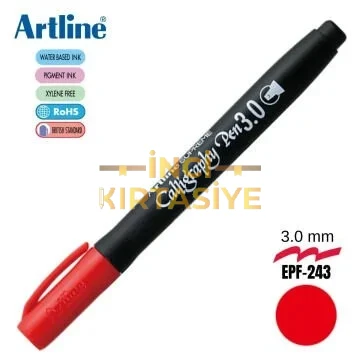 ARTLİNE SUPREME CALLİGRAPHY PEN 3.0 KALİGRAFİ KALEMİ UÇ 3,0MM KIRMIZI
